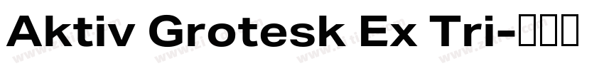 Aktiv Grotesk Ex Tri字体转换